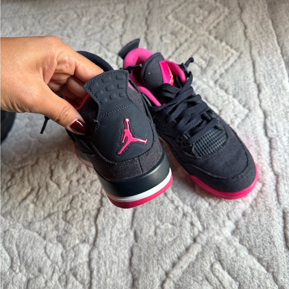 Jordan Women's Sneakers - Black and Pink - Picture 7 of 9